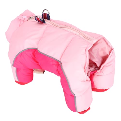 Rosa Haustier-Winterwarme Kleidung mit Vier Beinen und Reißverschluss Hinten – Zufällige Futterfarbe 10#, 12#, 14#, 16#, 18# – Zufällige Ärmelbündchenfarbe 10#, 12#, 14#, 16#, Rosa Haustier-Winterwarme Kleidung mit Vier Beinen und Reißverschluss Hinten – Zufällige Futterfarbe 10#, 12#, 14#, 16#, 18# – Zufällige Ärmelbündchenfarbe 10#, 12#, 14#, 16#, von KIMISS