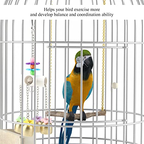 Swing Toy, Toys Bird -Kauen Hängende Glockenvögel Papageienklettern Klingelglocken Take/Attempt -Käfig Käfig Trainingstraining Werkzeug Swing Toy, Toys Bird -Kauen Hängende Glockenvögel Papageienklettern Klingelglocken Take/Attempt -Käfig Käfig Trainingstraining Werkzeug von KIMISS