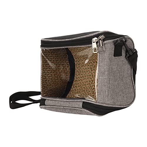 Tragbare Papageien-Tragetasche für Reisen Im Freien – Kleine Haustierhandtasche, Umhängetasche und Autositz für Vögel und Hamster – Reisekäfig für Vögel und Kleine Haustiere (Gray) von KIMISS