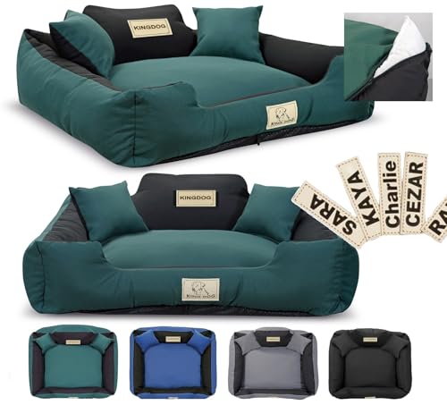 KING DOG Hundebett MM43 100x75 cm personalisiert abnehmbar antirutsch grün KING DOG Hundebett MM43 100x75 cm personalisiert abnehmbar antirutsch grün von KING DOG