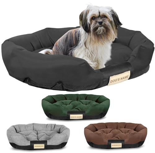 KING DOG Hundebett für große Hunde Größe L 100x75 cm Wasserdichtes Hundekissen Waschbares Hundesofa Für den Innenbereich geeignet Schwarze Hundeliege KING DOG Hundebett für große Hunde Größe L 100x75 cm Wasserdichtes Hundekissen Waschbares Hundesofa Für den Innenbereich geeignet Schwarze Hundeliege von KING DOG