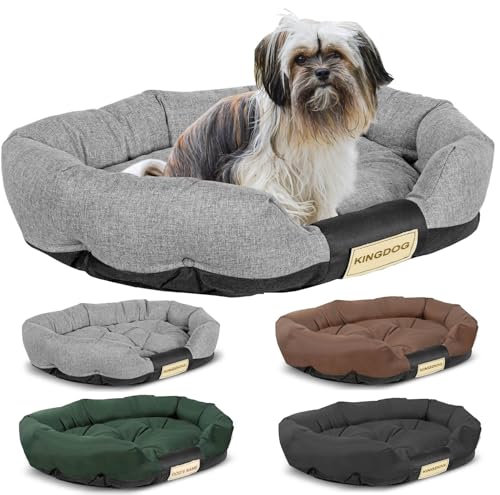 KING DOG Hundebett für sehr große Hunde Größe XXL 130x105 cm Personalisierbar mit dem Namen des Hundes Wasserdichtes Hundekissen Waschbares Hundesofa Für den Innenbereich Graue Hundeliege KING DOG Hundebett für sehr große Hunde Größe XXL 130x105 cm Personalisierbar mit dem Namen des Hundes Wasserdichtes Hundekissen Waschbares Hundesofa Für den Innenbereich Graue Hundeliege von KING DOG