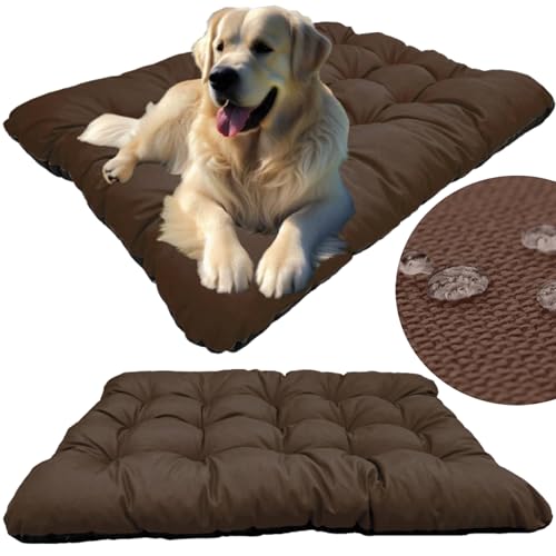 KING DOG Hundekissen L 100 x 70 cm Wasserdichte Matte für Große und Mittelgroße Hunde Komfortable Weiche und Einfach zu Reinigende Matte in Braun Höhe 10 cm Kühlmatte Bequeme Liegefläche für Haustiere KING DOG Hundekissen L 100 x 70 cm Wasserdichte Matte für Große und Mittelgroße Hunde Komfortable Weiche und Einfach zu Reinigende Matte in Braun Höhe 10 cm Kühlmatte Bequeme Liegefläche für Haustiere von KING DOG