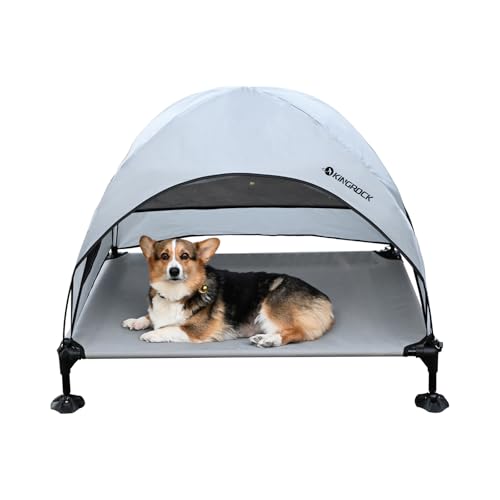 KINGROCK Outdoor Hundebett mit Baldachin, erhöhtes Hundebett mit Stall KINGROCK Outdoor Hundebett mit Baldachin, erhöhtes Hundebett mit Stall von KINGROCK