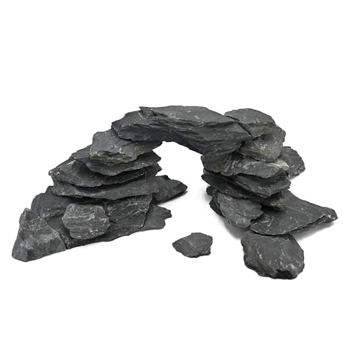 KINGRUI Natürliche Schiefersteine für Aquarien 3–8 cm – Aquascaping Deko Steine, Terrarium- & Reptiliengestaltung, Feengarten & Landschaft – 2,3kg KINGRUI Natürliche Schiefersteine für Aquarien 3–8 cm – Aquascaping Deko Steine, Terrarium- & Reptiliengestaltung, Feengarten & Landschaft – 2,3kg von KINGRUI