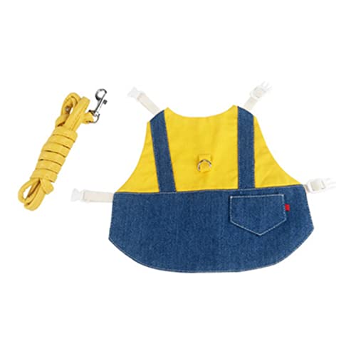 Haustier-Kaninchen-Kleidung, Jeansjacke, Mantel, Kleintiergeschirr, Leine, Weste, Tasche, Hut, Set für Frettchen, Hasen, Hamster, Welpen, Kätzchen Haustier-Kaninchen-Kleidung, Jeansjacke, Mantel, Kleintiergeschirr, Leine, Weste, Tasche, Hut, Set für Frettchen, Hasen, Hamster, Welpen, Kätzchen von KINHA