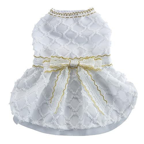 KINLYBO Haustier-Hundekleid, Blumenwelpen, Tutu, Röcke für Hochzeit, Party, Brithday Kostüm, LF16, Weiß, Größe S KINLYBO Haustier-Hundekleid, Blumenwelpen, Tutu, Röcke für Hochzeit, Party, Brithday Kostüm, LF16, Weiß, Größe S von KINLYBO