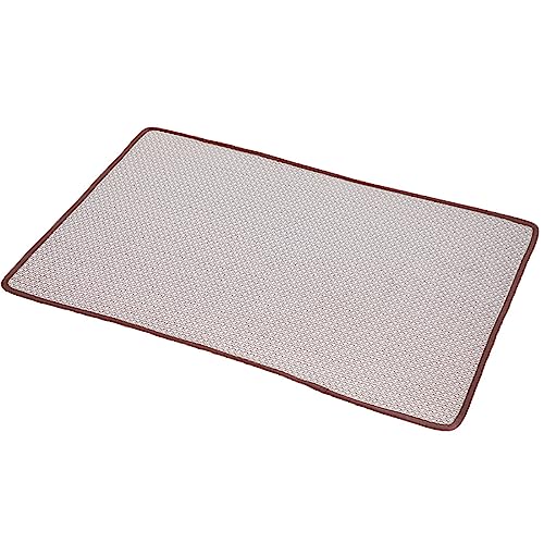 KINLYBO Haustier-Kühlmatte für Hunde und Katzen, Kältepads, ungiftig, Gel, Eisseide, Kaffeebraun, XXS KINLYBO Haustier-Kühlmatte für Hunde und Katzen, Kältepads, ungiftig, Gel, Eisseide, Kaffeebraun, XXS von KINLYBO