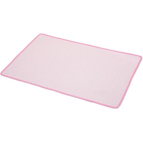 KINLYBO Haustier-Kühlmatte für Hunde und Katzen, Kältepads, ungiftig, Gel, Eisseide, Rosa, XL von KINLYBO