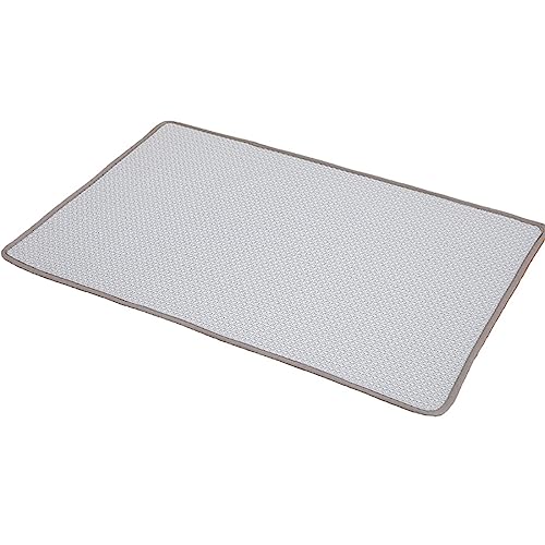 KINLYBO Haustier-Kühlmatte für Hunde und Katzen, kalte Pads, ungiftig, Gel, Eisseide, Grau, Größe M KINLYBO Haustier-Kühlmatte für Hunde und Katzen, kalte Pads, ungiftig, Gel, Eisseide, Grau, Größe M von KINLYBO