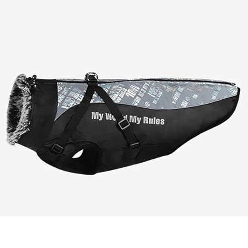 KINLYBO Haustiermantel, warme Jacken, reflektierend, winddicht, Schneeanzug, Sport-Outfits für mittelgroße und große Hunde, mit Geschirrloch, Weiß, Größe XXL KINLYBO Haustiermantel, warme Jacken, reflektierend, winddicht, Schneeanzug, Sport-Outfits für mittelgroße und große Hunde, mit Geschirrloch, Weiß, Größe XXL von KINLYBO