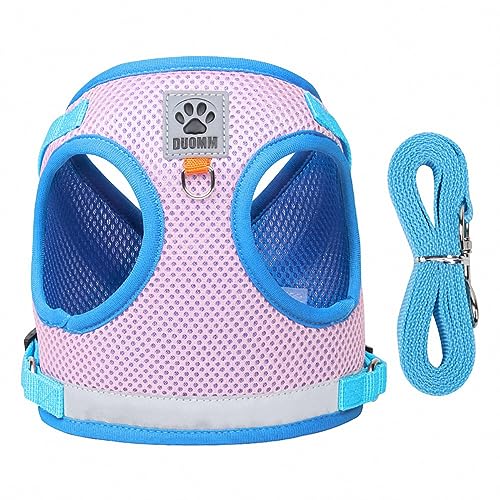 KINLYBO Hundegeschirr, reflektierend, atmungsaktiv, Netzgewebe, bequem, für Spaziergänge im Freien, Rosa, Größe L KINLYBO Hundegeschirr, reflektierend, atmungsaktiv, Netzgewebe, bequem, für Spaziergänge im Freien, Rosa, Größe L von KINLYBO