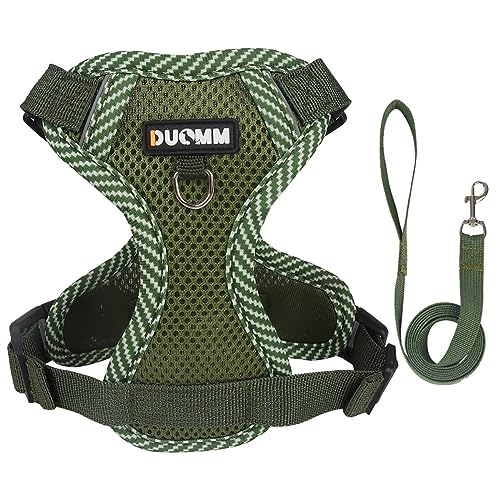 KINLYBO Hundegeschirr für kleine Hunde, verstellbar, atmungsaktiv, reflektierend, mit Griff, Grün, Größe L KINLYBO Hundegeschirr für kleine Hunde, verstellbar, atmungsaktiv, reflektierend, mit Griff, Grün, Größe L von KINLYBO