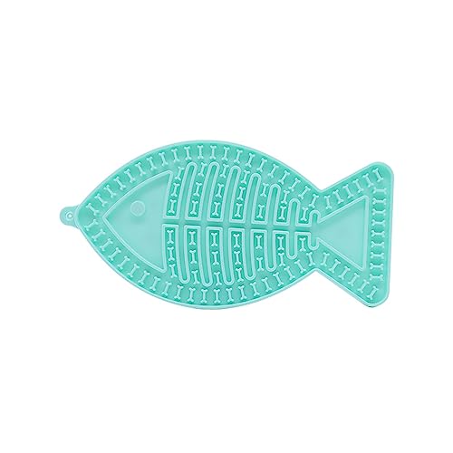 KINLYBO Katzen Leckmatte Silikon Langsame Fütterung Futter Pads Angst Linderung für Haustiere Welpen Cyan KINLYBO Katzen Leckmatte Silikon Langsame Fütterung Futter Pads Angst Linderung für Haustiere Welpen Cyan von KINLYBO