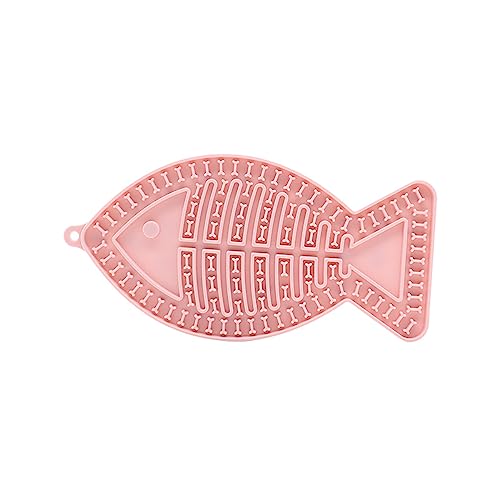 KINLYBO Katzen Leckmatte Silikon Langsame Fütterung Futter Pads Angst Linderung für Haustiere Welpen Rosa KINLYBO Katzen Leckmatte Silikon Langsame Fütterung Futter Pads Angst Linderung für Haustiere Welpen Rosa von KINLYBO