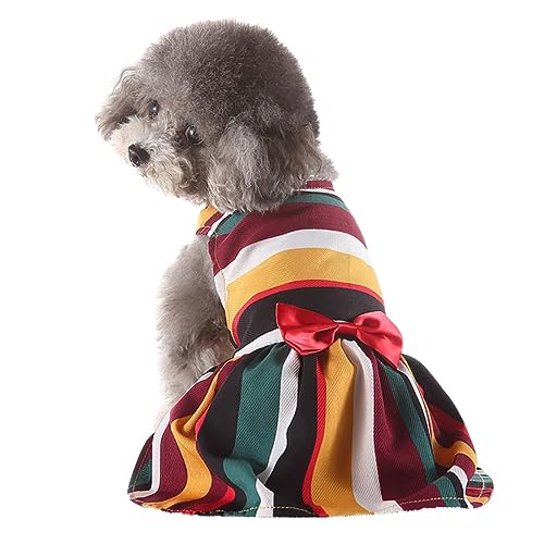 KINLYBO Kleid für Welpen / Hunde, Prinzessinnenkleid, Tutu, mit Schleife, Größe XS von KINLYBO