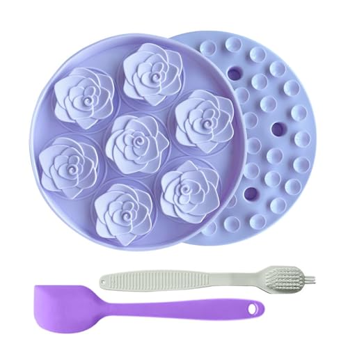 KINLYBO Pet Lick Mats Slow Feeder Food Pads Non Slip Paste Pad for Puppy Dog Cat 3pcs-Lila KINLYBO Pet Lick Mats Slow Feeder Food Pads Non Slip Paste Pad for Puppy Dog Cat 3pcs-Lila von KINLYBO