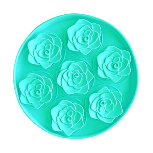 KINLYBO Pet Lick Mats Slow Feeder Food Pads Non Slip Paste Pad for Puppy Dog Cat Cyan von KINLYBO