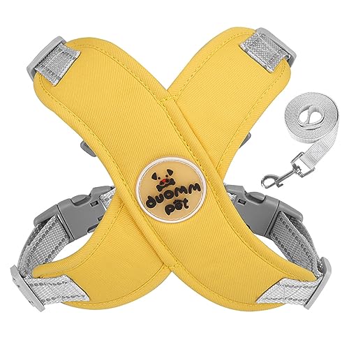 KINLYBO Pets Chest Harnesses with Pull Adjustable Reflective Vest Harness for Samll Dogs Cats Yellow L KINLYBO Pets Chest Harnesses with Pull Adjustable Reflective Vest Harness for Samll Dogs Cats Yellow L von KINLYBO