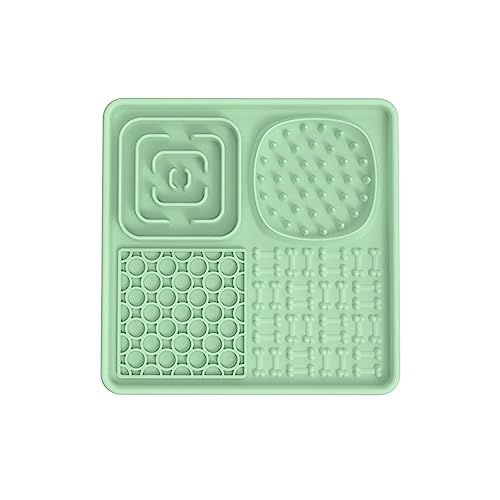 KINLYBO Pets Lick Mats Silicone Slow Feeder Pads with Dogs Lick Bowl Training Smell Green KINLYBO Pets Lick Mats Silicone Slow Feeder Pads with Dogs Lick Bowl Training Smell Green von KINLYBO