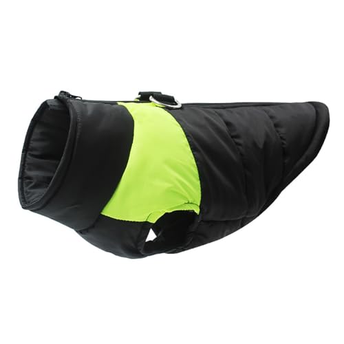 KINLYBO Warme Mäntel für Haustiere, wasserdicht, Winter, PP-Baumwolle, gefüttert, mit Reißverschluss, für kleine, mittelgroße und große Hunde, Grün, Größe S KINLYBO Warme Mäntel für Haustiere, wasserdicht, Winter, PP-Baumwolle, gefüttert, mit Reißverschluss, für kleine, mittelgroße und große Hunde, Grün, Größe S von KINLYBO