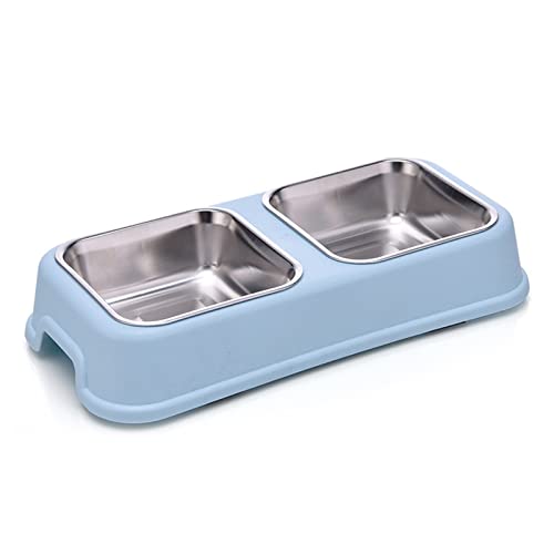 KINSPON Doppelte Hundenäpfe Abnehmbarer Edelstahlnapf Rutschstation Futter Wasser Futterspender Kleine Hunde KINSPON Doppelte Hundenäpfe Abnehmbarer Edelstahlnapf Rutschstation Futter Wasser Futterspender Kleine Hunde von KINSPON