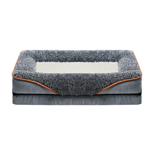 KINSPON Haustierbett mit abnehmbarem Kissen, weicher Griff, schönes Bett, Hundekorb, Hundesofa, abnehmbares Kissennest von KINSPON