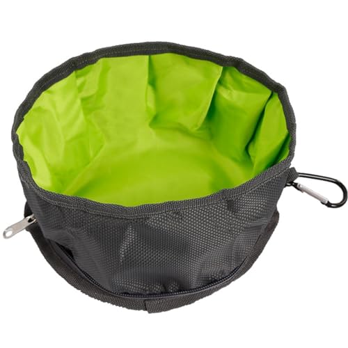 KINSPON Hundenapf für Reisen, wasserdicht, Nylon, für Outdoor, Wandern, Fütterung, Futterspender, Rassen von KINSPON