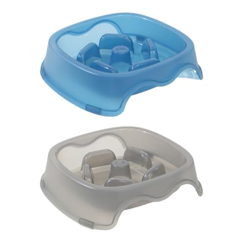 KINSPON Katzen Slow Feeder Verhindert Ersticken und Erbrechen 2er Set Katzen Futternapf Quadratische Schüssel KINSPON Katzen Slow Feeder Verhindert Ersticken und Erbrechen 2er Set Katzen Futternapf Quadratische Schüssel von KINSPON