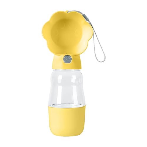 KINSPON Pet Water Bottle Bowl Water Container Go Out Outdoor Trinkbecher 530ml Trinkspender Wasserbehälter von KINSPON