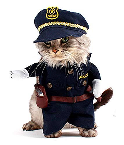KIRALOVE Polizist kostüm - Polizei - carabinieri - Katze - m - originelle Geschenkidee von KIRALOVE