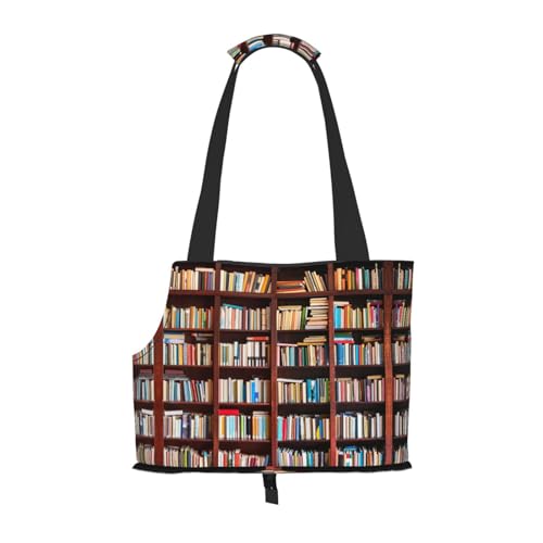 Books Kleine Hundetragetasche, Haustier-Umhängetasche, tragbare Tragetasche für Hunde/Katze Books Kleine Hundetragetasche, Haustier-Umhängetasche, tragbare Tragetasche für Hunde/Katze von KIROJA