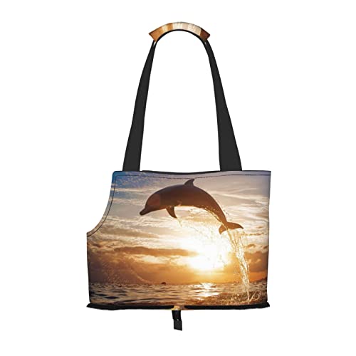 Funny Animal Dolphin Small Dog Sling Carrier Pet Shoulder Bag Pet Travel Carrier Portable Tote Bag Carrier For Dog/Cat von KIROJA