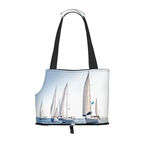 Ocean Sailing Tragetasche für kleine Hunde, Schultertasche für Haustiere, tragbare Tragetasche für Hunde/Katze von KIROJA