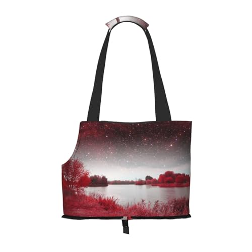 Starry Aky Tragetasche für kleine Hunde, Motiv: rote Landschaft Starry Aky Tragetasche für kleine Hunde, Motiv: rote Landschaft von KIROJA