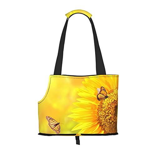 Sunflower Butterfly Sling Carrier Small Dog Sling Carrier Pet Shoulder Bag Pet Travel Carrier Portable Tote Bag Carrier For Dog/Cat von KIROJA