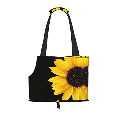 Tragetasche für kleine Hunde, Sonnenblumen-Design, Schultertasche für Haustiere, tragbare Tragetasche für Hunde und Katzen von KIROJA