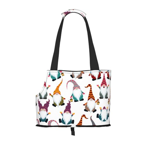 Weihnachtliche Tragetasche für kleine Hunde, lustige Zwerge, Haustier-Umhängetasche, tragbare Tragetasche für Hund/Katze Weihnachtliche Tragetasche für kleine Hunde, lustige Zwerge, Haustier-Umhängetasche, tragbare Tragetasche für Hund/Katze von KIROJA