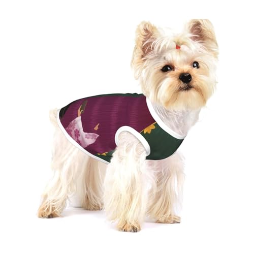 Abstraktes Küchen-Hunde-Shirt, Baumwolle, weich, atmungsaktiv, für Hunde, Katzen, Jungen, Mädchen, Haustier-T-Shirt, geeignet für kleine Haustiere von KIRROWE