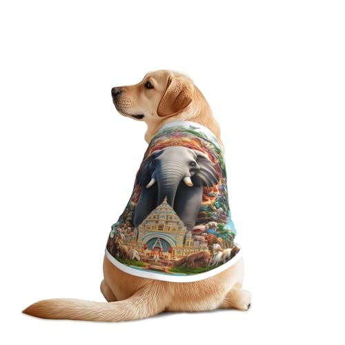 Animal Island Hunde-Shirt für große und mittelgroße Hunde, atmungsaktives Netzgewebe, perfekt für den täglichen Gebrauch und besondere Anlässe von KIRROWE