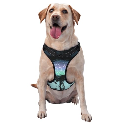 Botanical Woven Orbs Hundegeschirr - mit Reflektierstreifen für Haustiere und Schnellspanner - geeignet für alle Hundetypen Botanical Woven Orbs Hundegeschirr - mit Reflektierstreifen für Haustiere und Schnellspanner - geeignet für alle Hundetypen von KIRROWE