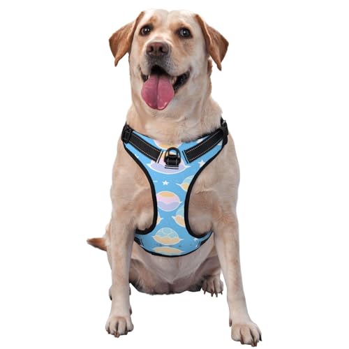 Dancing Bubbles Hundegeschirr, ausgestattet mit reflektierenden Haustiergurten und Schnellverschluss-Schnallen, geeignet für alle Arten von Hunden Dancing Bubbles Hundegeschirr, ausgestattet mit reflektierenden Haustiergurten und Schnellverschluss-Schnallen, geeignet für alle Arten von Hunden von KIRROWE