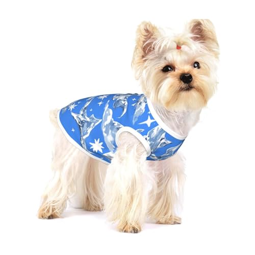 Flying Alien Bird Baumwoll-Hunde-Shirt, weich, atmungsaktiv, für Hunde, Katzen, Jungen, Mädchen, Haustier-T-Shirt, geeignet für kleine Haustiere von KIRROWE