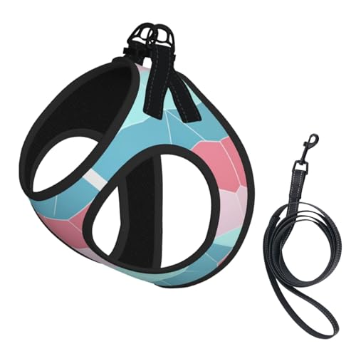 Geometrisches Polygon-Hundegeschirr, ausgestattet mit reflektierenden Riemen und Schnellverschluss-Schnallen, geeignet für kleine Katzen und Hunde Geometrisches Polygon-Hundegeschirr, ausgestattet mit reflektierenden Riemen und Schnellverschluss-Schnallen, geeignet für kleine Katzen und Hunde von KIRROWE