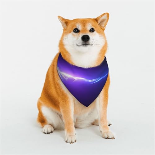 Glowing Icebergs Hundehalstuch für kleine, mittelgroße und große Hunde, Dreieckstuch für Mädchen oder Jungen Glowing Icebergs Hundehalstuch für kleine, mittelgroße und große Hunde, Dreieckstuch für Mädchen oder Jungen von KIRROWE