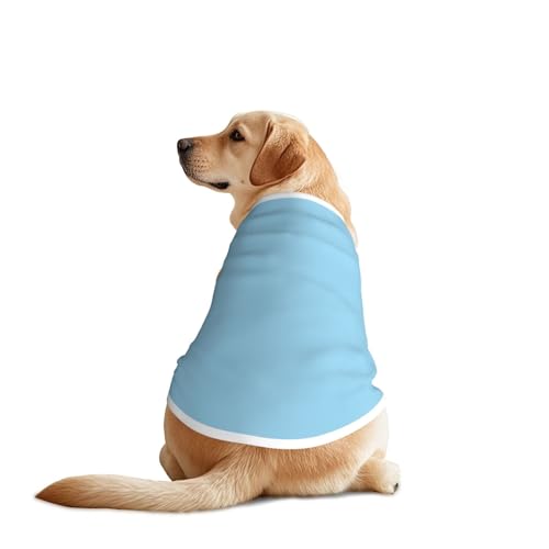 Hellblaues Hunde-Shirt für große und mittelgroße Hunde – atmungsaktives Haustier-T-Shirt, perfekt für den Alltag und besondere Anlässe von KIRROWE