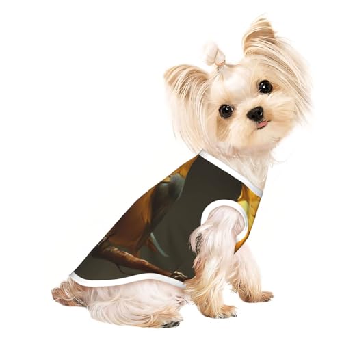 Hunde-Shirt, Motiv: Vögel auf Ästen, weich, atmungsaktiv, für Hunde, Katzen, Jungen, Mädchen, Haustier-T-Shirt, geeignet für kleine Haustiere Hunde-Shirt, Motiv: Vögel auf Ästen, weich, atmungsaktiv, für Hunde, Katzen, Jungen, Mädchen, Haustier-T-Shirt, geeignet für kleine Haustiere von KIRROWE