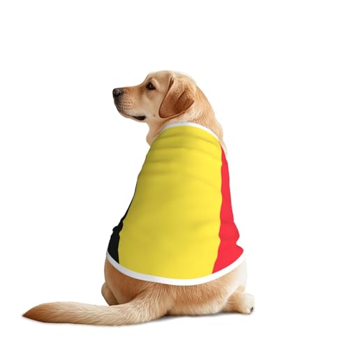 Hunde-Shirt mit Flagge von Belgien, für große und mittelgroße Hunde, atmungsaktives Netzgewebe, perfekt für den täglichen Gebrauch und besondere Anlässe Hunde-Shirt mit Flagge von Belgien, für große und mittelgroße Hunde, atmungsaktives Netzgewebe, perfekt für den täglichen Gebrauch und besondere Anlässe von KIRROWE