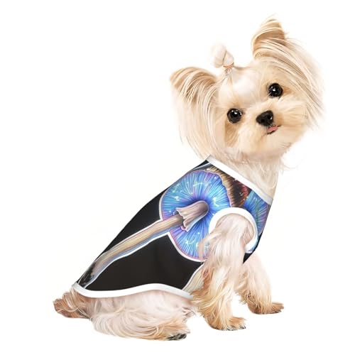 Hunde-Shirt mit zwei Pilzen, weich, atmungsaktiv, für Hunde, Katzen, Jungen, Mädchen, Haustier-T-Shirt, geeignet für kleine Haustiere Hunde-Shirt mit zwei Pilzen, weich, atmungsaktiv, für Hunde, Katzen, Jungen, Mädchen, Haustier-T-Shirt, geeignet für kleine Haustiere von KIRROWE