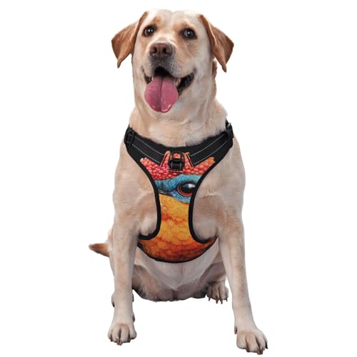 Hundegeschirr in kräftigen Farben - mit reflektierenden Streifen und Schnellspanner versehen - geeignet für alle Hundetypen Hundegeschirr in kräftigen Farben - mit reflektierenden Streifen und Schnellspanner versehen - geeignet für alle Hundetypen von KIRROWE